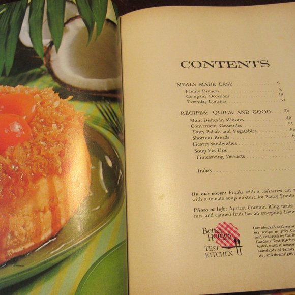 🍞🥚🥐 Vintage 1960's "BHG Jiffy Cooking" Cookbook - HC - Picture 7 of 11